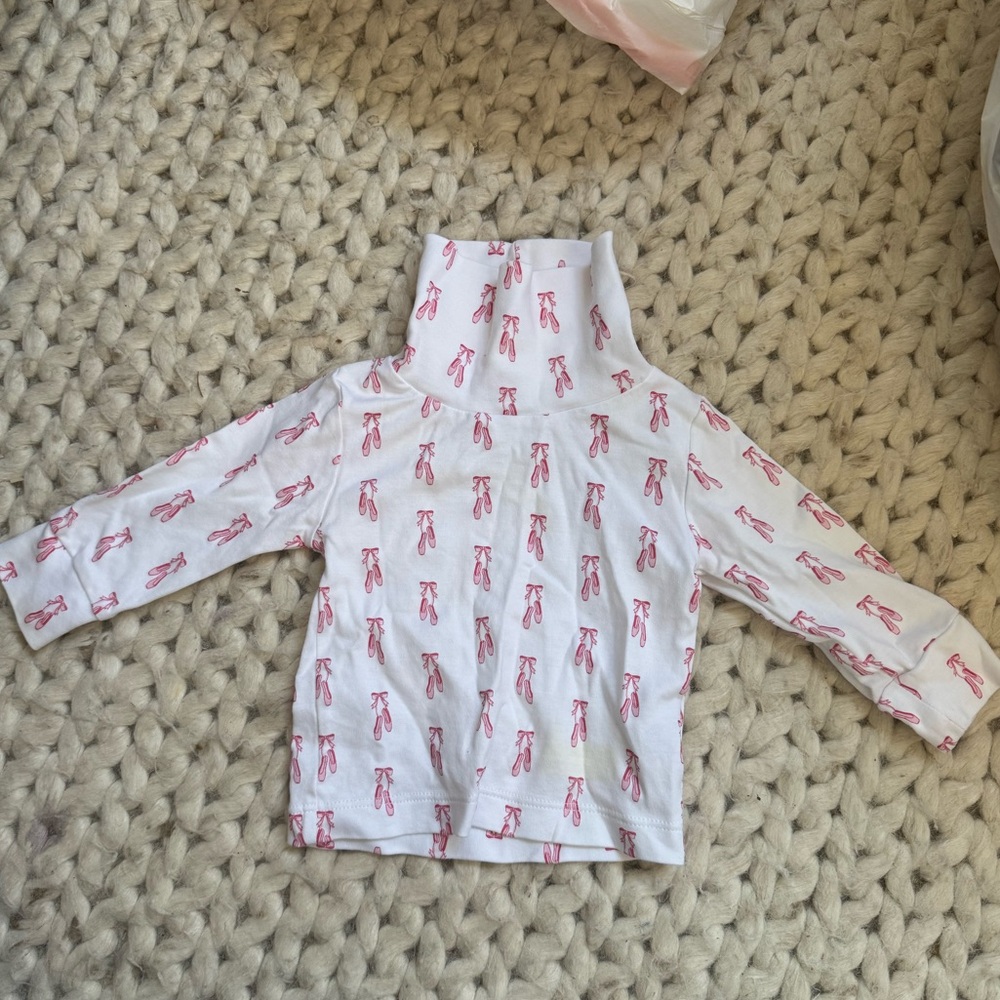 Little English ballet slipper turtleneck - 12mo